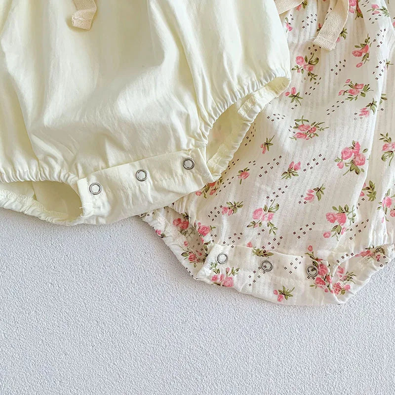 Floral Summer Baby Girl Romper
