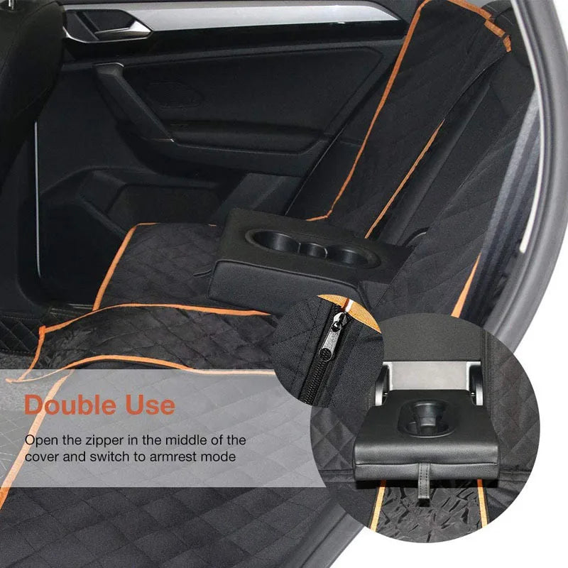 Dog Car Seat Cover Pet Travel Carrier Mattress Waterproof Dog Car Seat Protector With Middle Seat Armrest For Dogs
