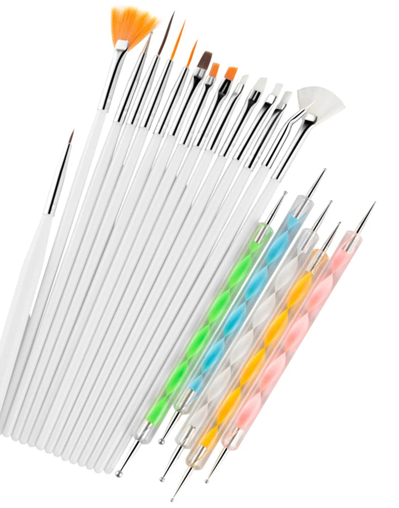 Nail Art Brushes Nail Art Tool Set Nail Dotting Tools Nail Dust Brush Striping Long Lines Nail Drawing Pen Nail Design