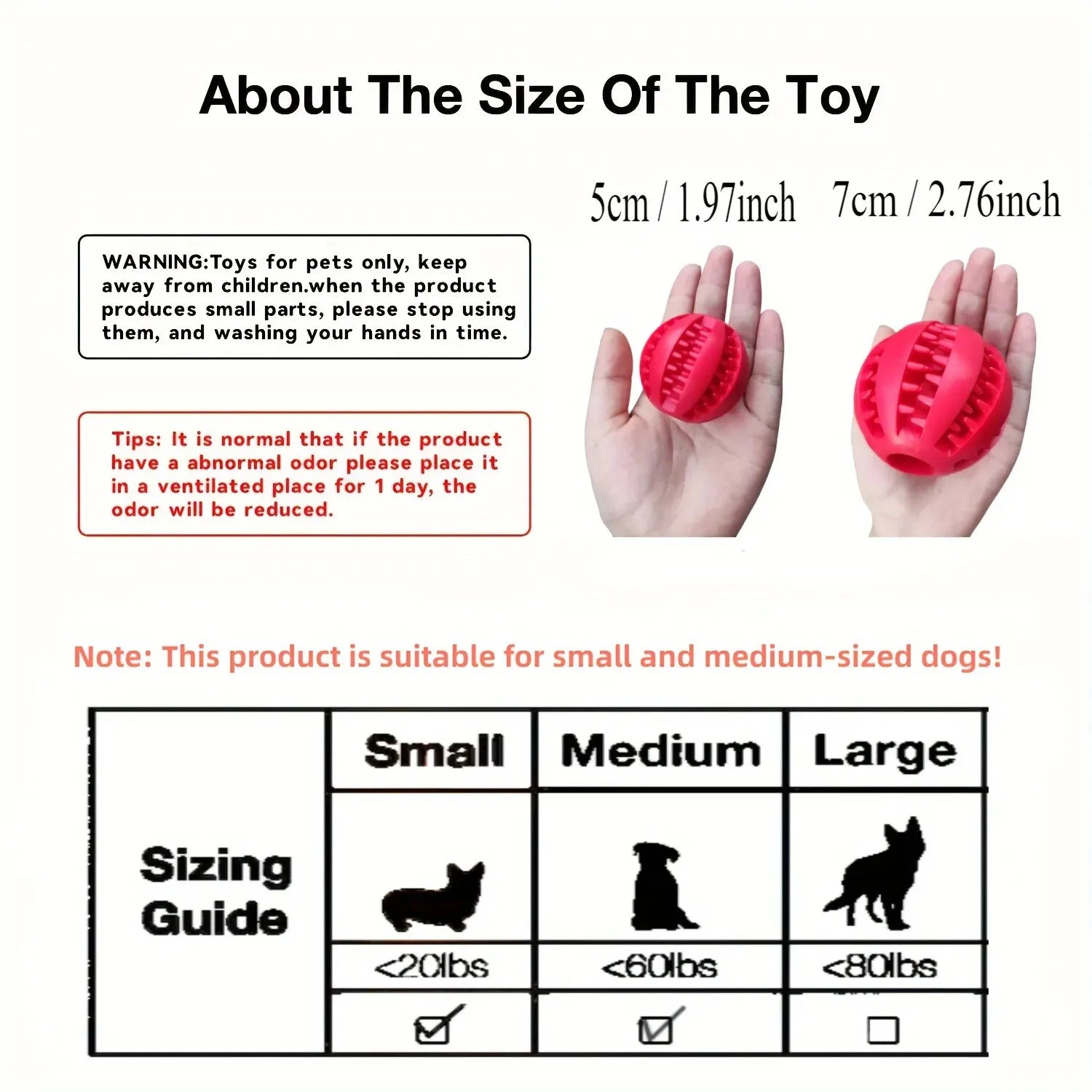 Nontoxic Bite Resistant Treat Ball