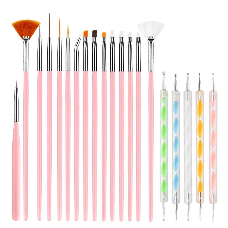Nail Art Brushes Nail Art Tool Set Nail Dotting Tools Nail Dust Brush Striping Long Lines Nail Drawing Pen Nail Design