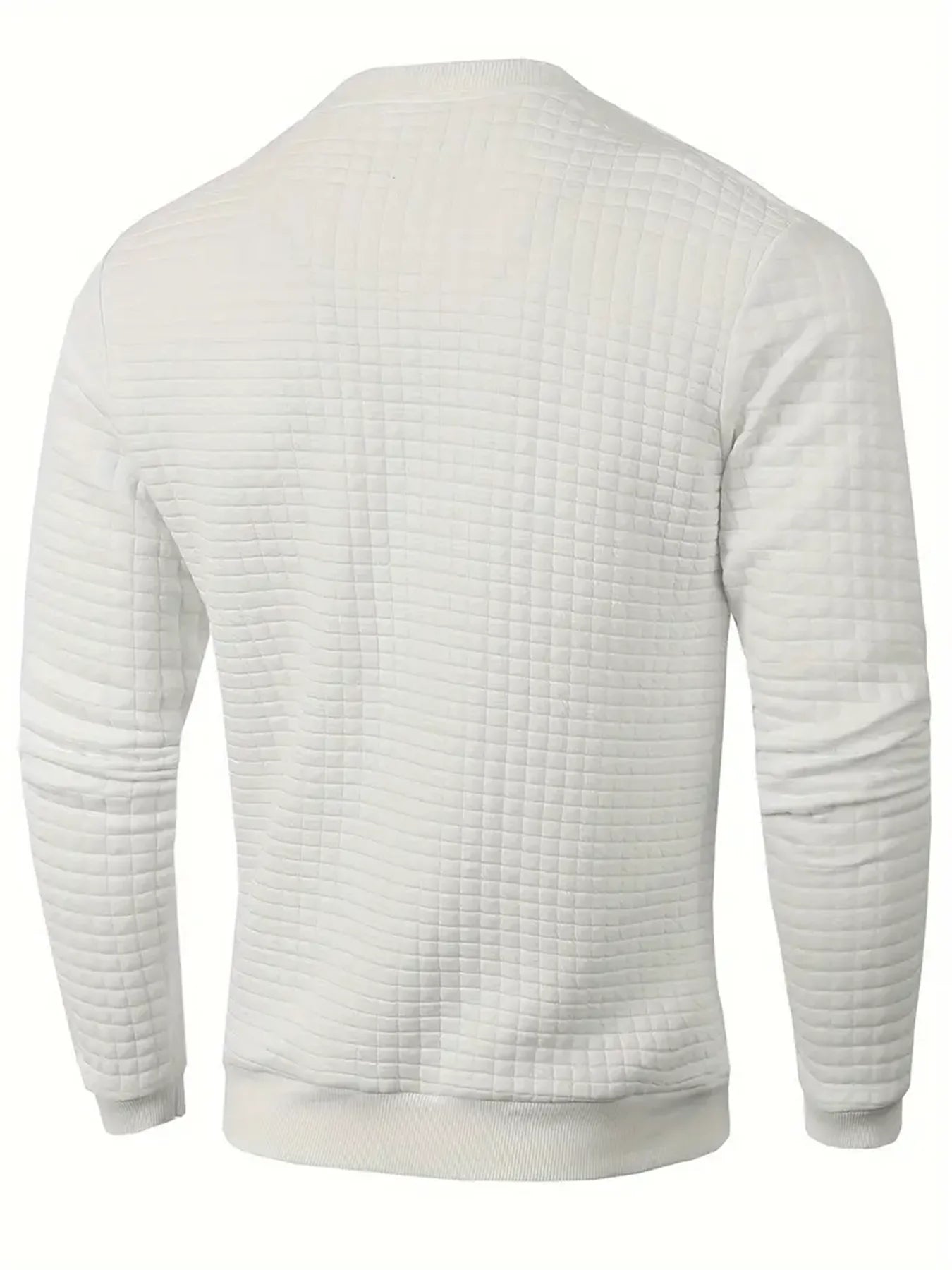 Modern Jacquard Crewneck Knit Pullover