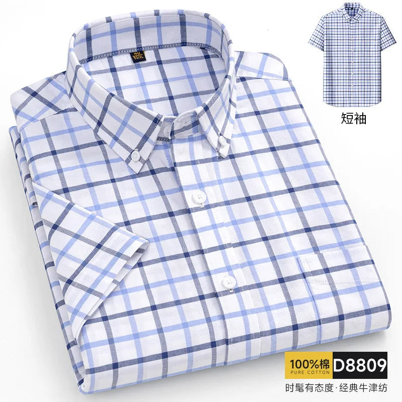 Oversized Cotton Oxford Short Shirt