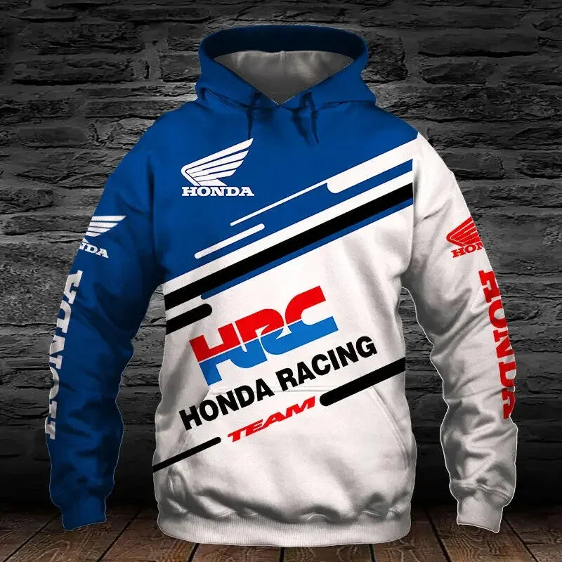 Racing Style Long Sleeve Hoodie