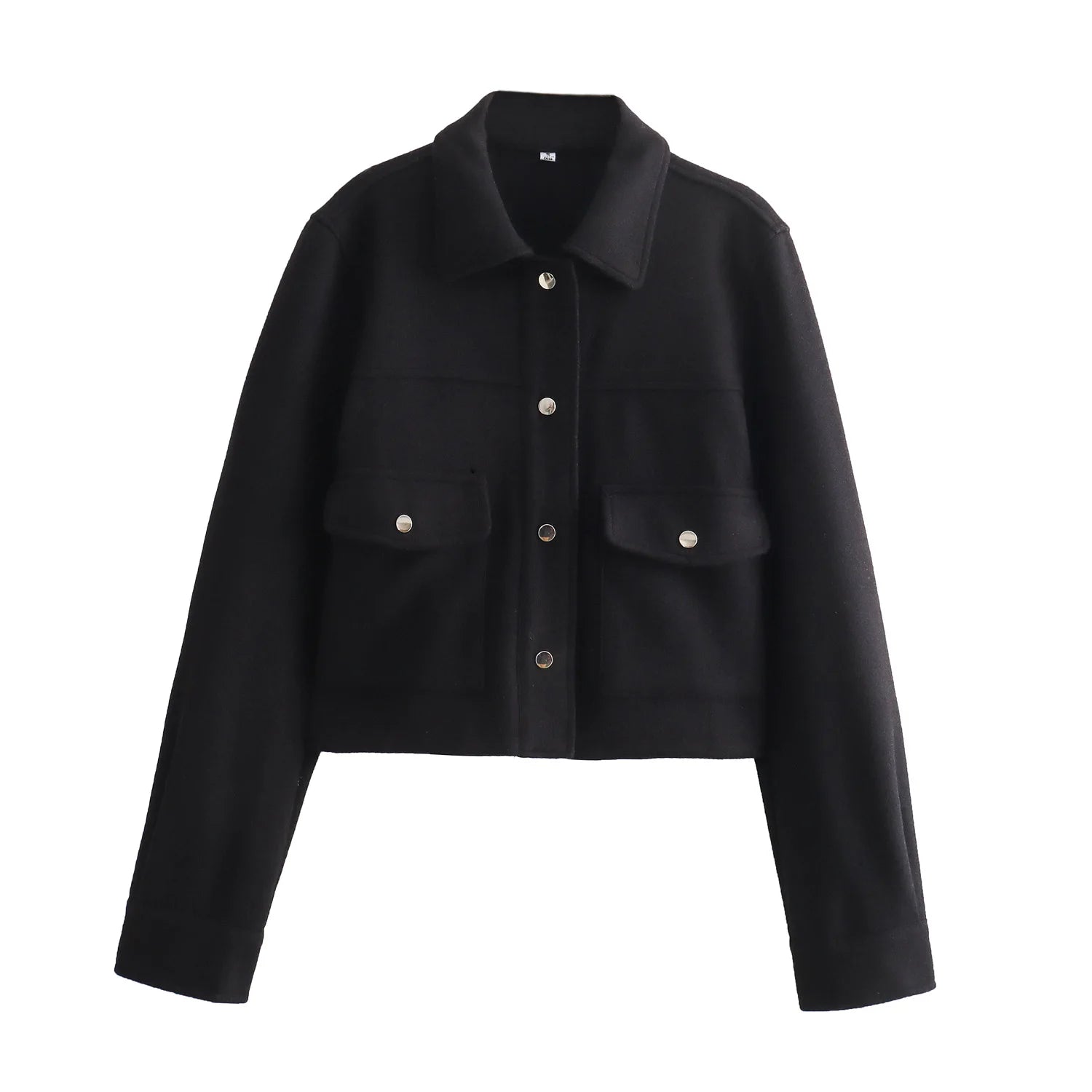 HH Jackets For Womens Autumn Fashion Solid Front Pockets Button Long Sleeve Jacket Elegant Woman Casual Outerwear Coat