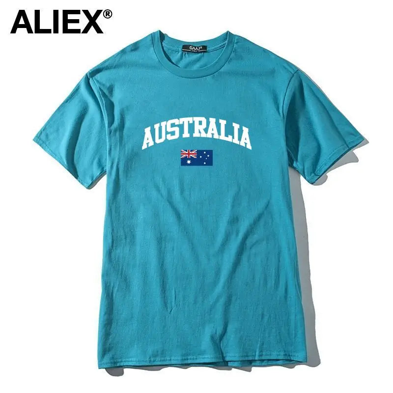 Australia Flag Cotton Graphic Tee