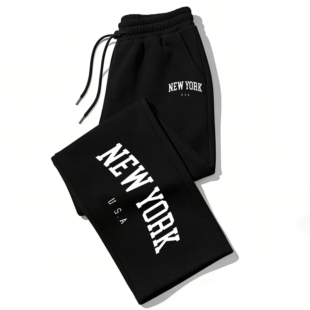 NEW YORK Printed Jogger Pants for Men & Women High Quality Breathable Sweatpants for Running Casual Wear