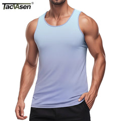 TACVASEN Men's Muscle Tank Top Quick Dry Sleeveless Workout Gym Shirt Athletic Running Fitness Lightweight Stretch Summer Top