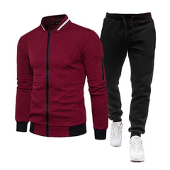 2025 New Mens Tracksuit Set Two Piece Tracksuit Men Fashion Jogging Suit Outfits Men Spring Autumn Baseball Sports Suit Set Wear