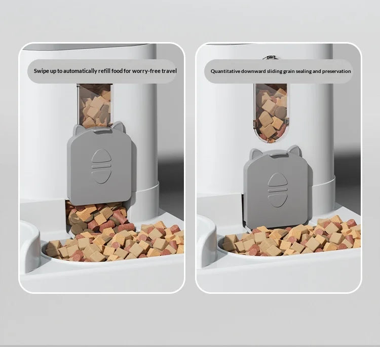 Automatic Pet Feeder and Water Dispenser All in One Large Capacity Gravity Dog Cat Bowl Smart Food Water Bowl for Pets