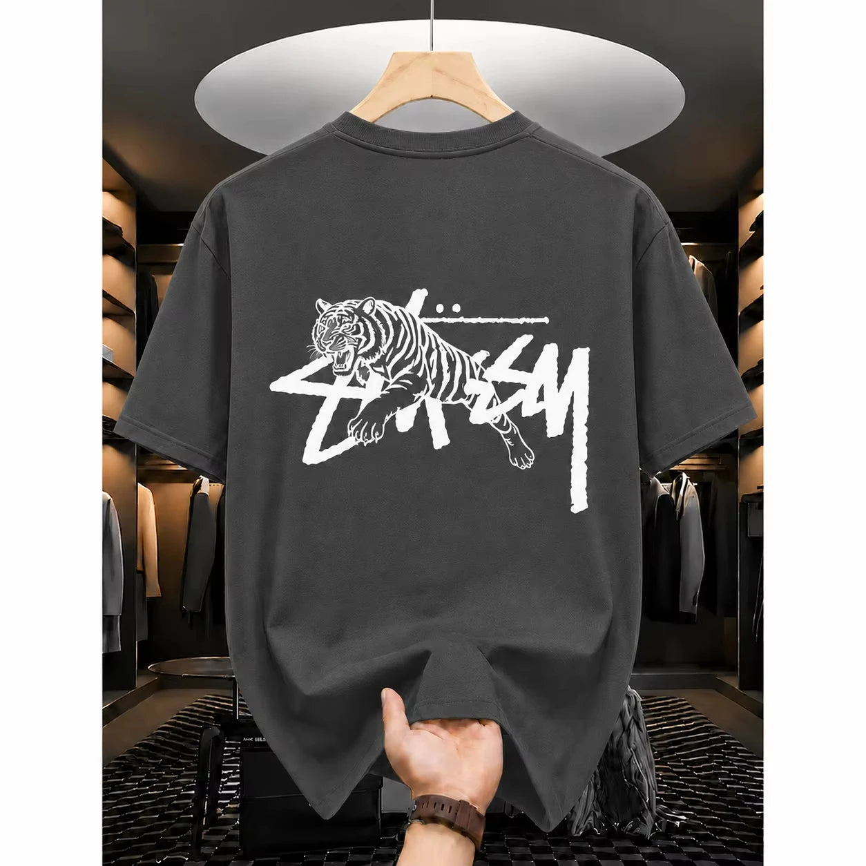 2026 Summer New Women's T-shirts Luxury Printed Top Pattern Short Sleeve Hip Hop T-shirt Men's Clothing Women's Alphabet T Shirt