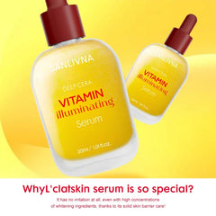 Korean Skincare Vitamin C Serum,Niacinamide Facial Anti-Aging Brightening Serum,Tone Bakuchiol Pore Improvement and Cleansing