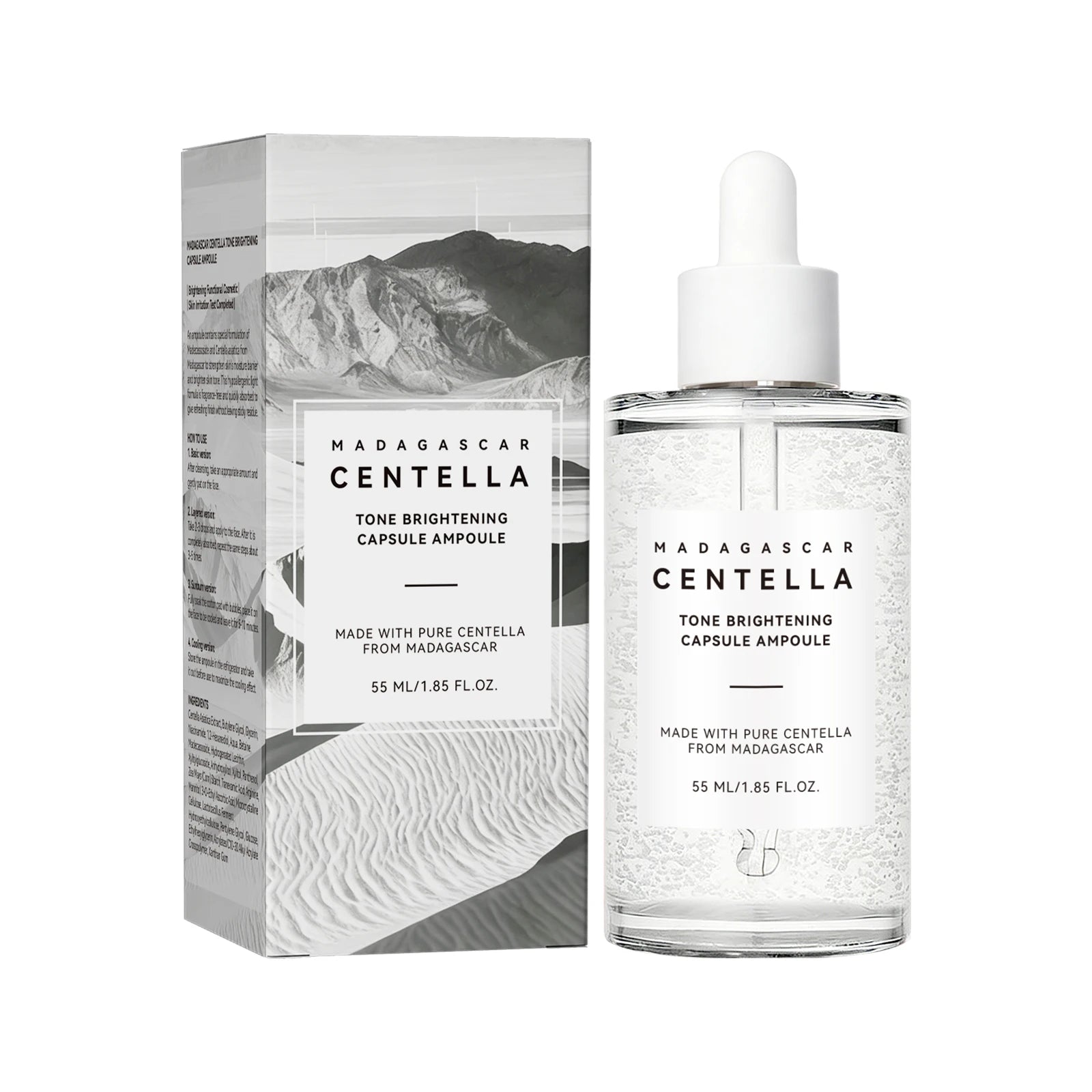 Centella Asiatica Tea Essence 55ml Soothing Skin Relief Hydrating Face Serum Calming Moisture Pores Face Care Essence