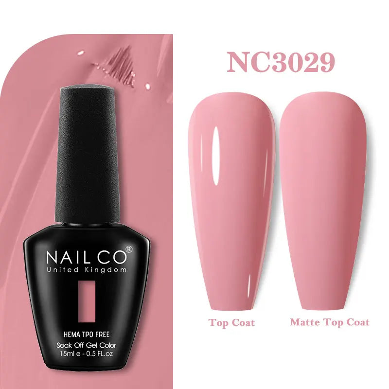 NAILCO 333 Colors Gel Nail Polish Semi Permanent Varnishes Nails Art Design Hybrid Soak Off Top Base Coat UV Gel Manicure 15ml