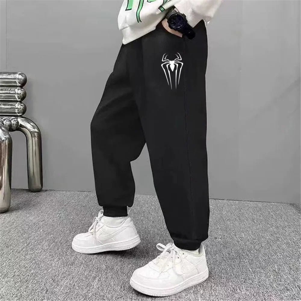 Boys' Off-Road Truck Print Joggers – Casual Sweatpants for Spring, Autumn, and Winter