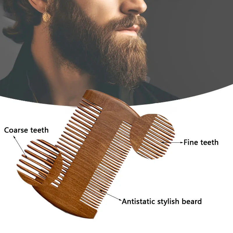 Men's beard care set, beard essence lotion, gently nourishes and strengthens the hair roots, promotes beard growth