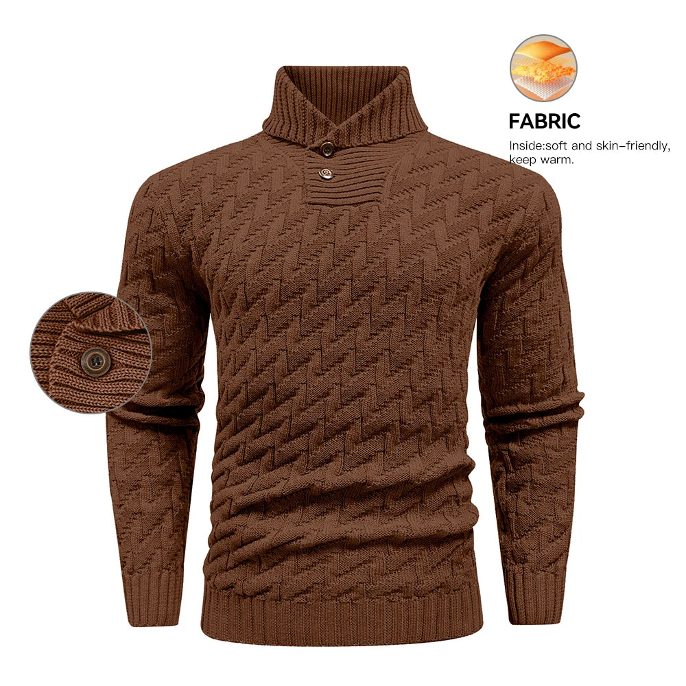 Shawl Cable Knit Pullover