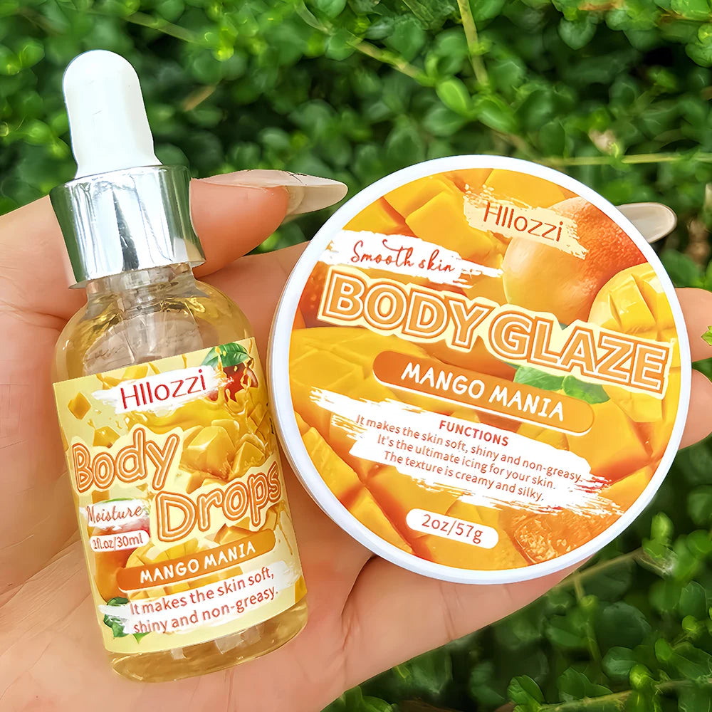 Body Glaze & Body Oil Combination Various Flavors Non-greasy Hydrating and Moisturizing Body Lotion Massage