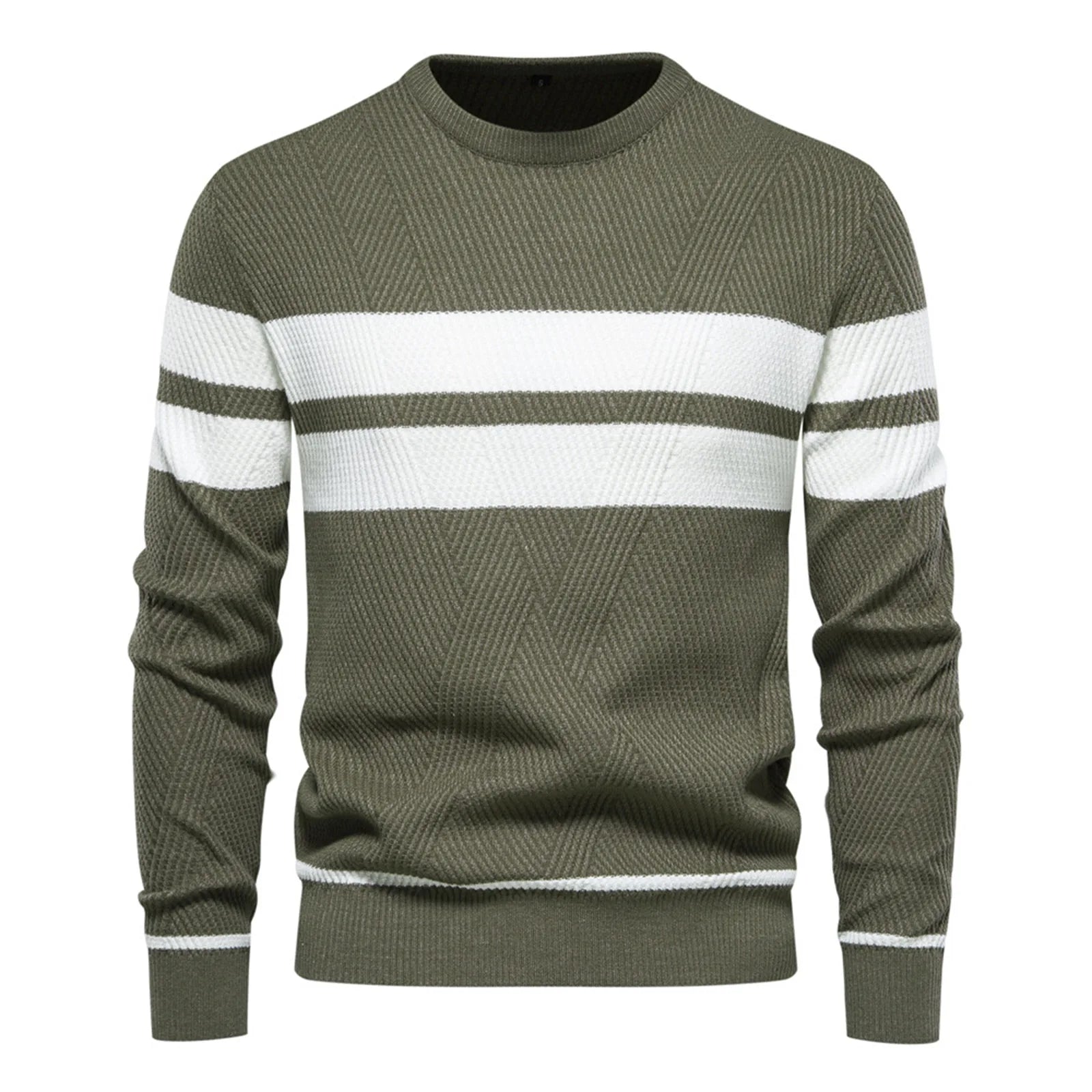 Slim Striped Knit Pullover