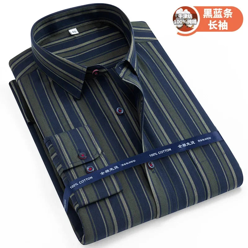 Oversized Cotton Oxford Business Shirt