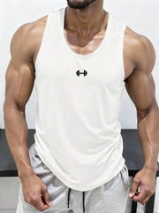 Men's Quick Dry Gym Tank Top Sleeveless Breathable Workout Shirt Fitness Muscle Tee for Training Running Summer