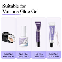 Nail Glue Remover 40ML for Press on Nails False Tips Non Acetone Gentle Nail Care Remover Supplies Solution Manicure Supply