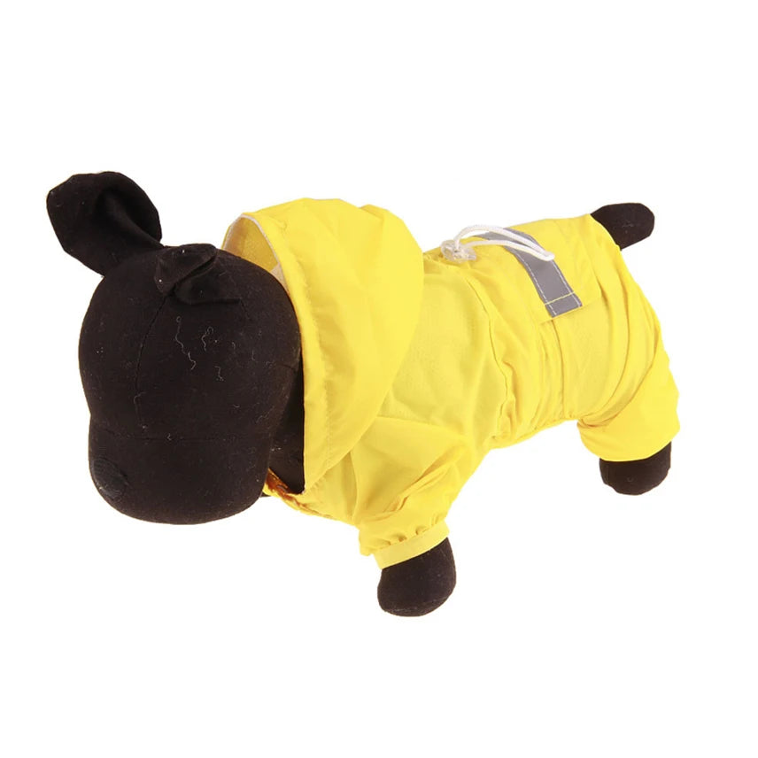 Casual Waterproof Puppy Rain Jumpsuit