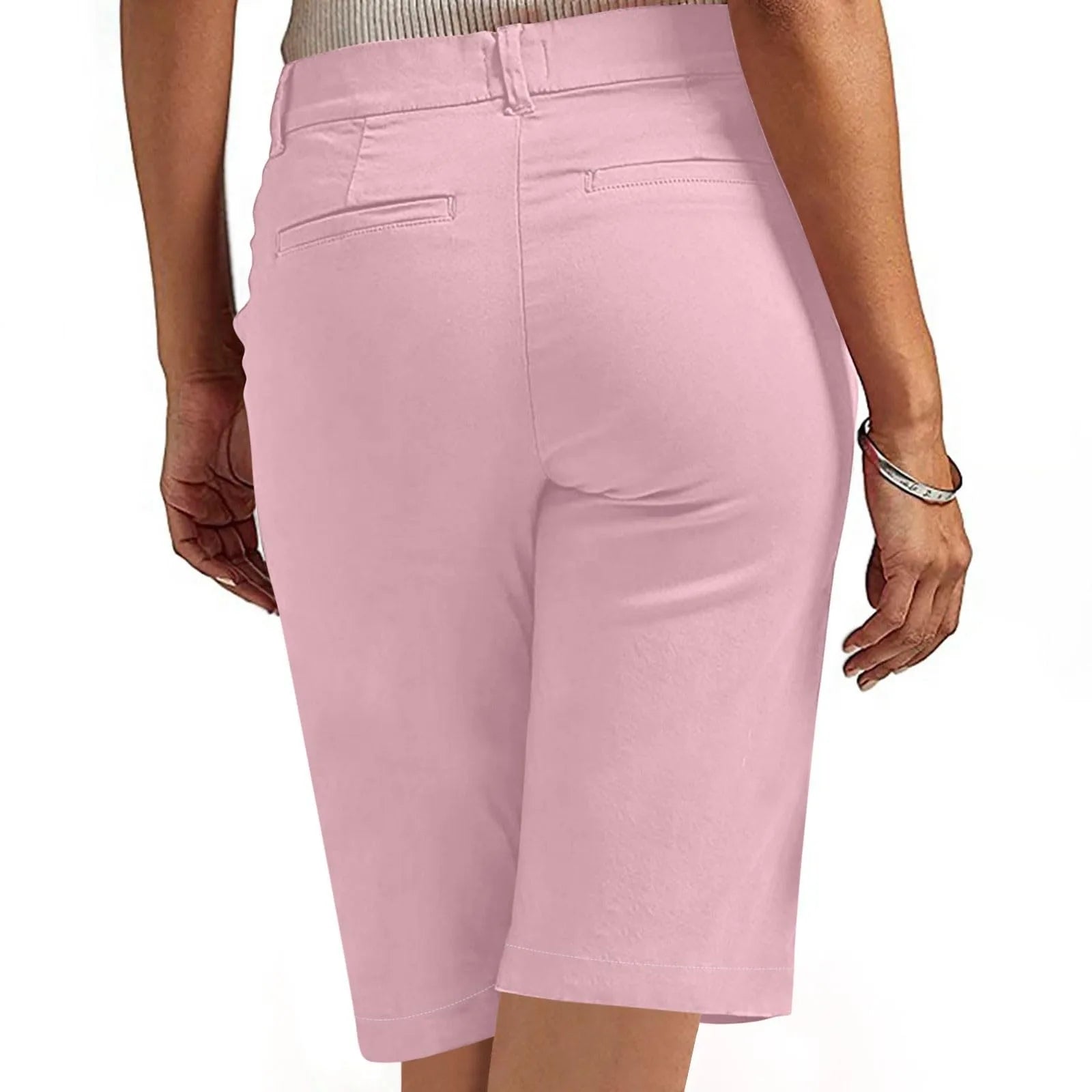 Trendy High Waist Chino Shorts