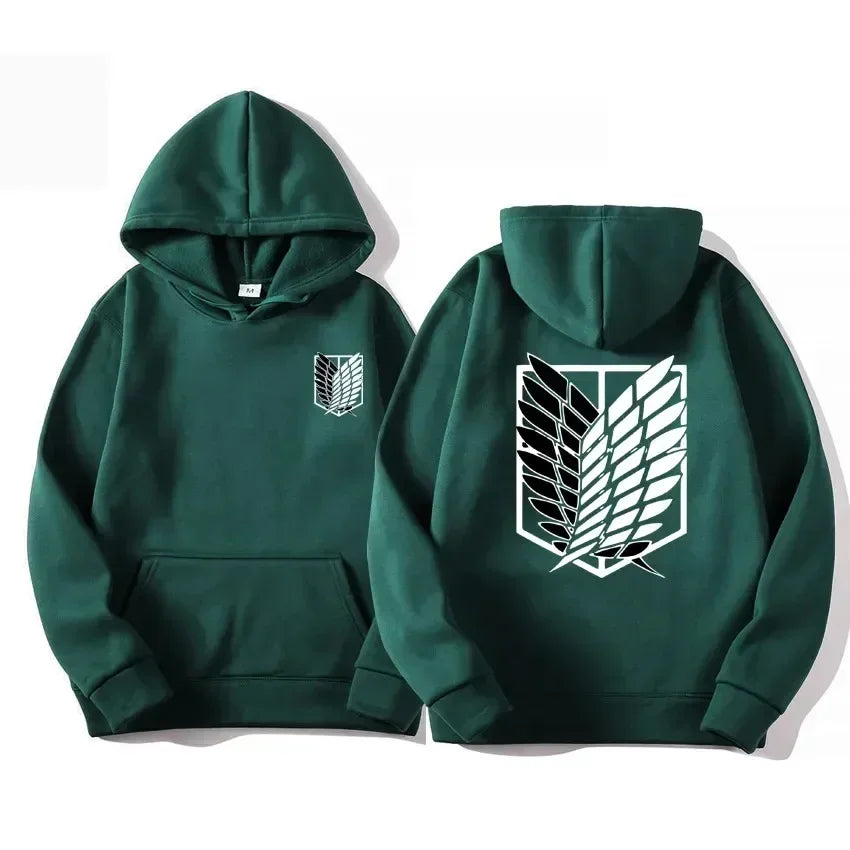 Anime Inspired Hooded Sweatshirt Casual Loose Pullover Tops Unisex Boys Girls Streetwear Long Sleeve Hoodie Daily Wear Clothing