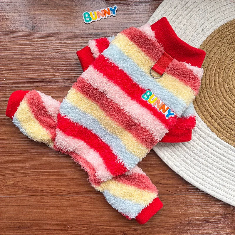 Pet Dog Clothes Soft Warm Fleece Dogs Jumpsuits Pet Clothing for Small Dogs Puppy Cats Clothes Chihuahua Yorkshire Costume Coat