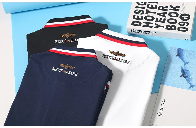 Thick Cotton Embroidered Polo Shirt