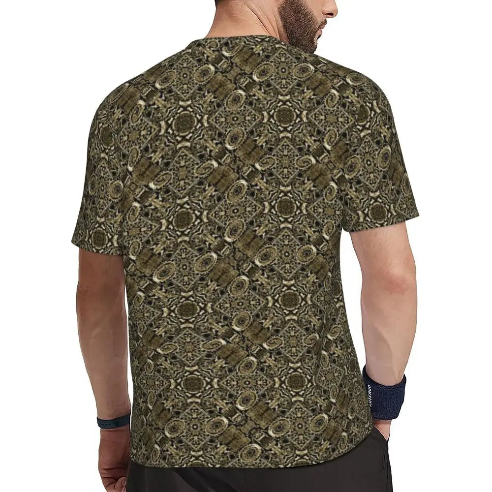 Gym T Shirt For Men Steampunk Design T-Shirts Fashion Wonderful Clockwork Vintage Summer Tees O Neck Streetwear Design Tops