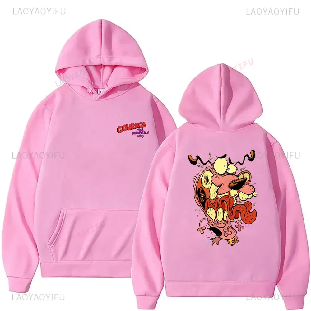 Vintage Cartoon Drop Shoulder Hoodie