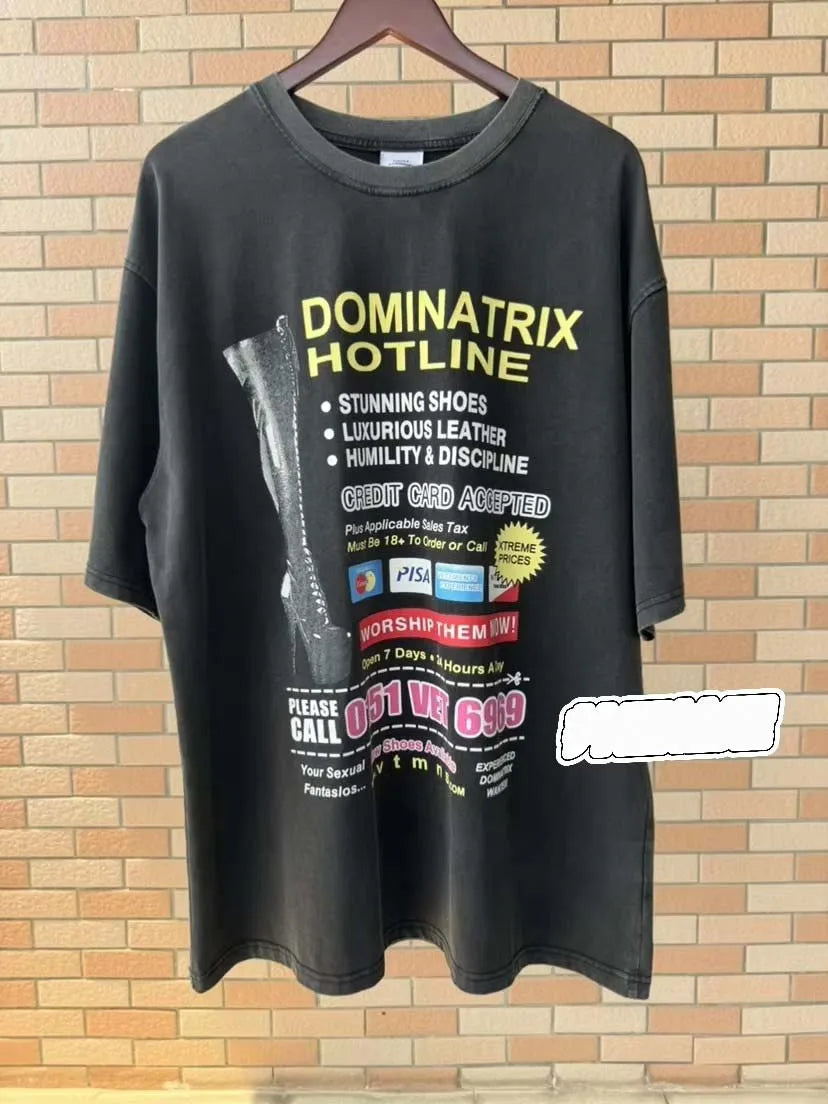 Oversized Heavy Cotton Print Tee