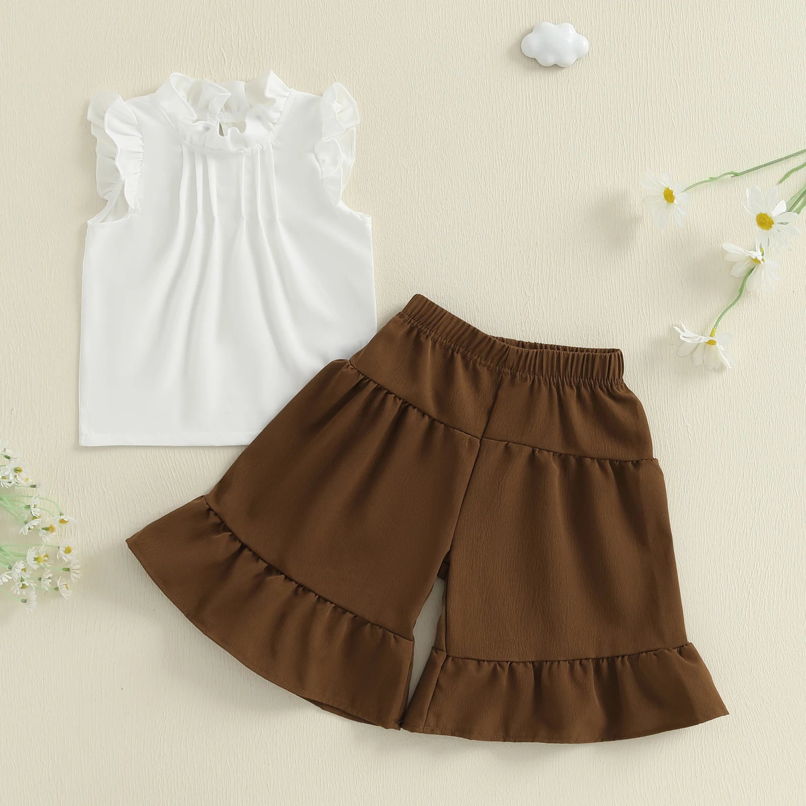 Ruffle Floral Toddler Summer Set