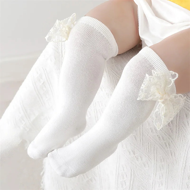Baby Girl Lace Knee Socks
