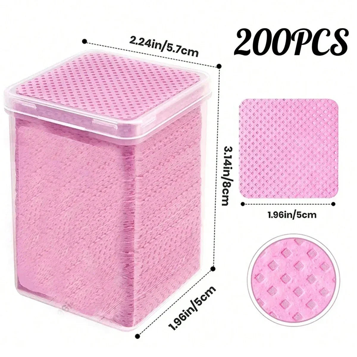 Lint Free Cotton Pads Nail Polish Remover Wipes Cleaning Tool Nail Art Cleaning Wipes Tips UV Gel Polish Removal Pad Paper Wipes
