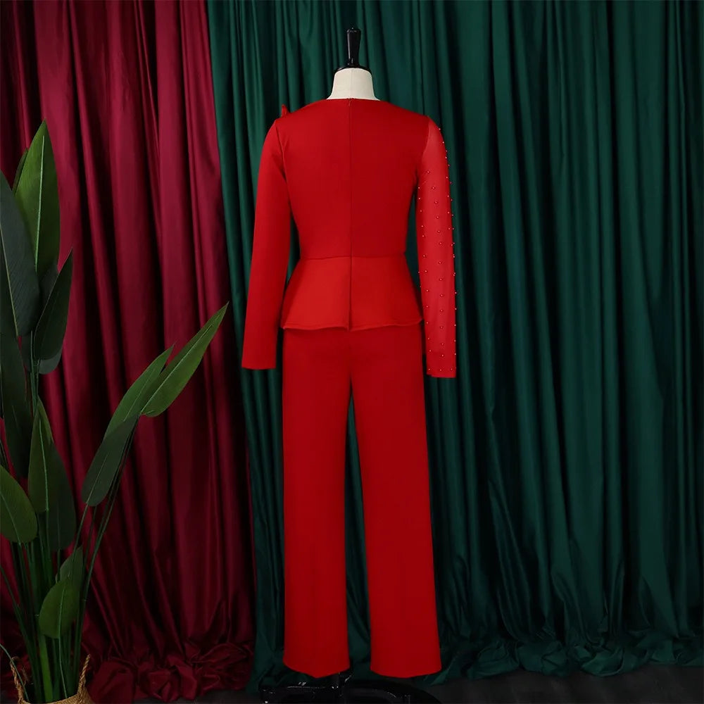 Luxury Beaded Party Night Jumpsuit