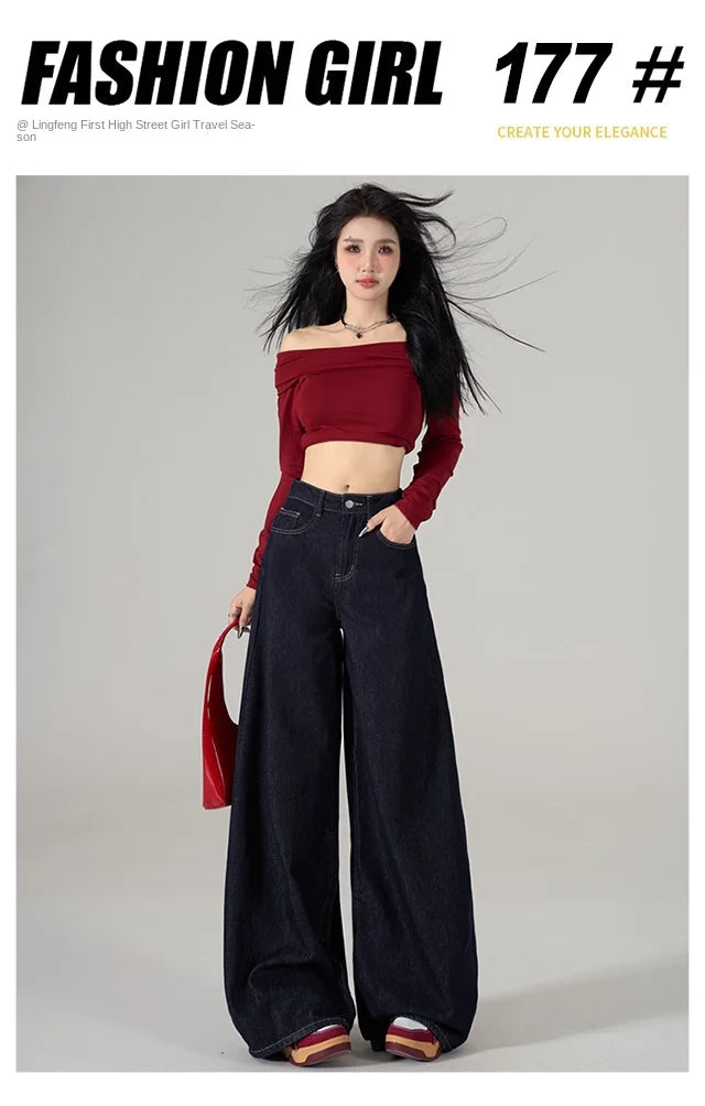 Loose Straight Casual Denim Jeans