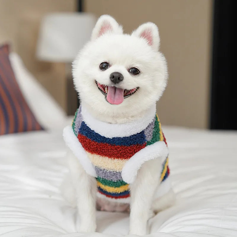 Pet Dog Clothes Soft Warm Fleece Dogs Jumpsuits Pet Clothing for Small Dogs Puppy Cats Clothes Chihuahua Yorkshire Costume Coat