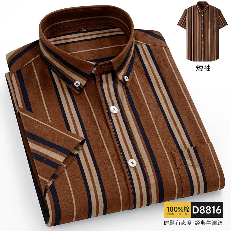 Oxford Cotton Short Sleeve Shirt