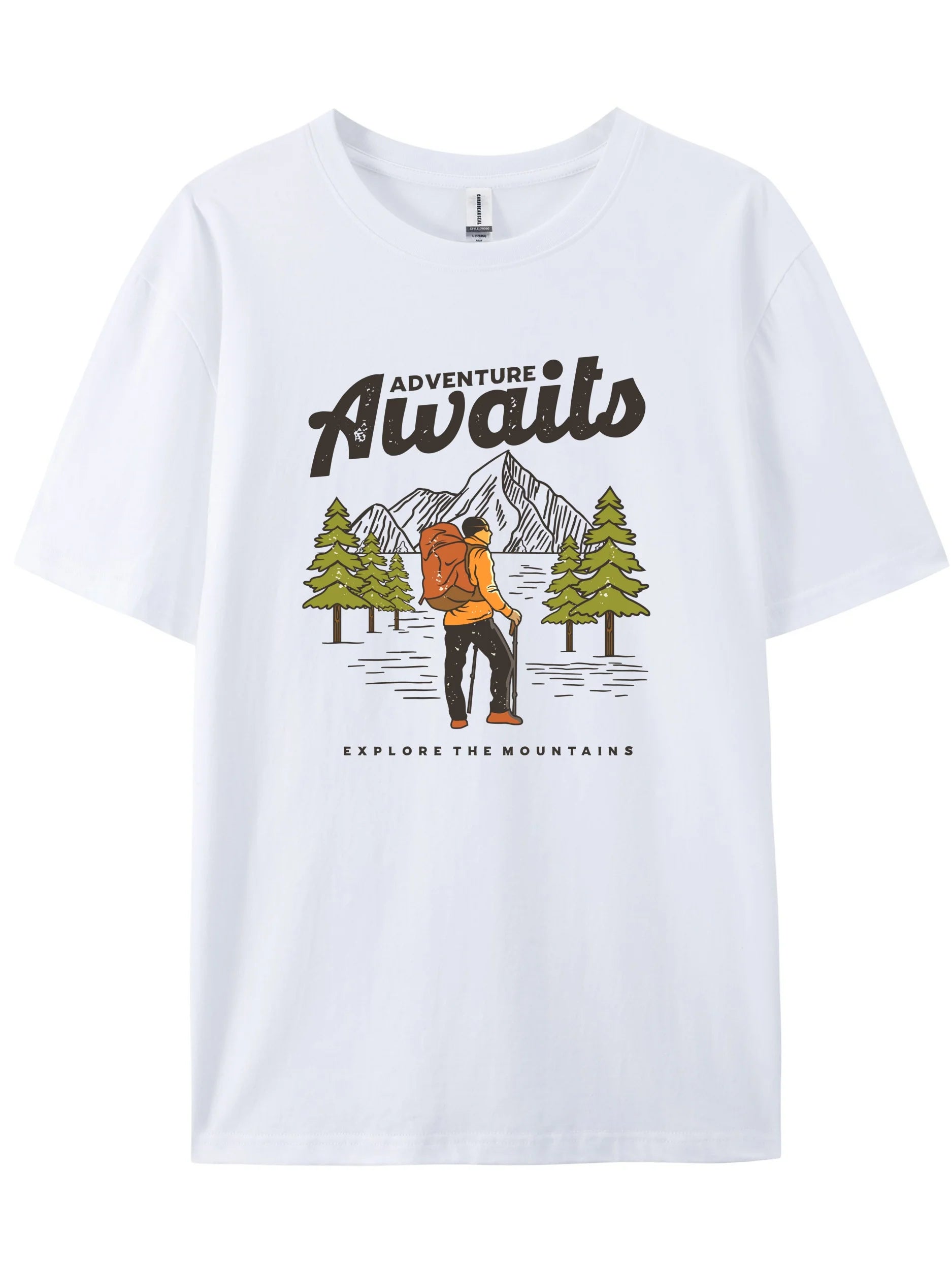 Retro Cartoon Graphic Crew Tee