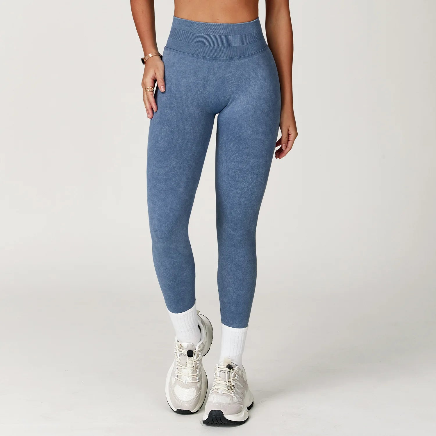 Solid Color Women Yoga Pants High Waist Stretch Gym Leggings Fitness Running Trousers