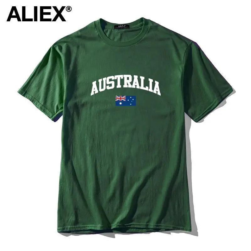 Australia Flag Cotton Graphic Tee