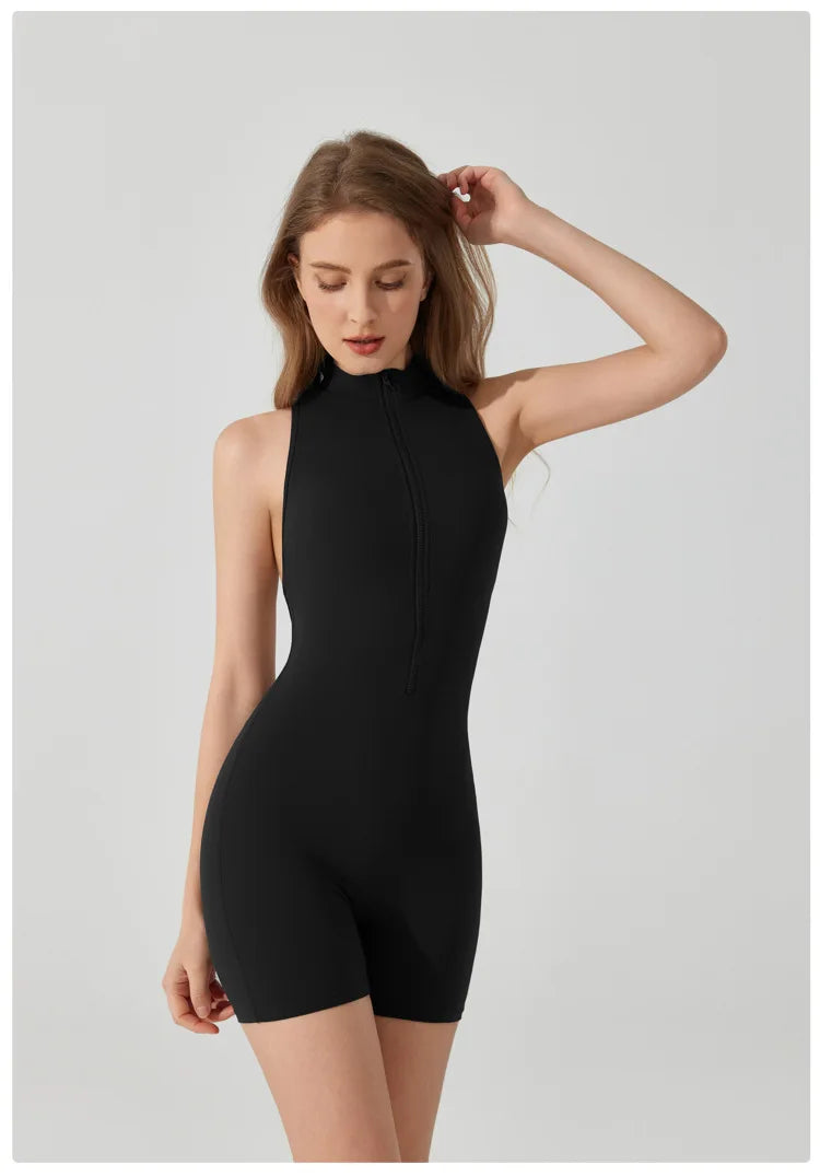 Sporty V Cut Yoga Jumpsuit