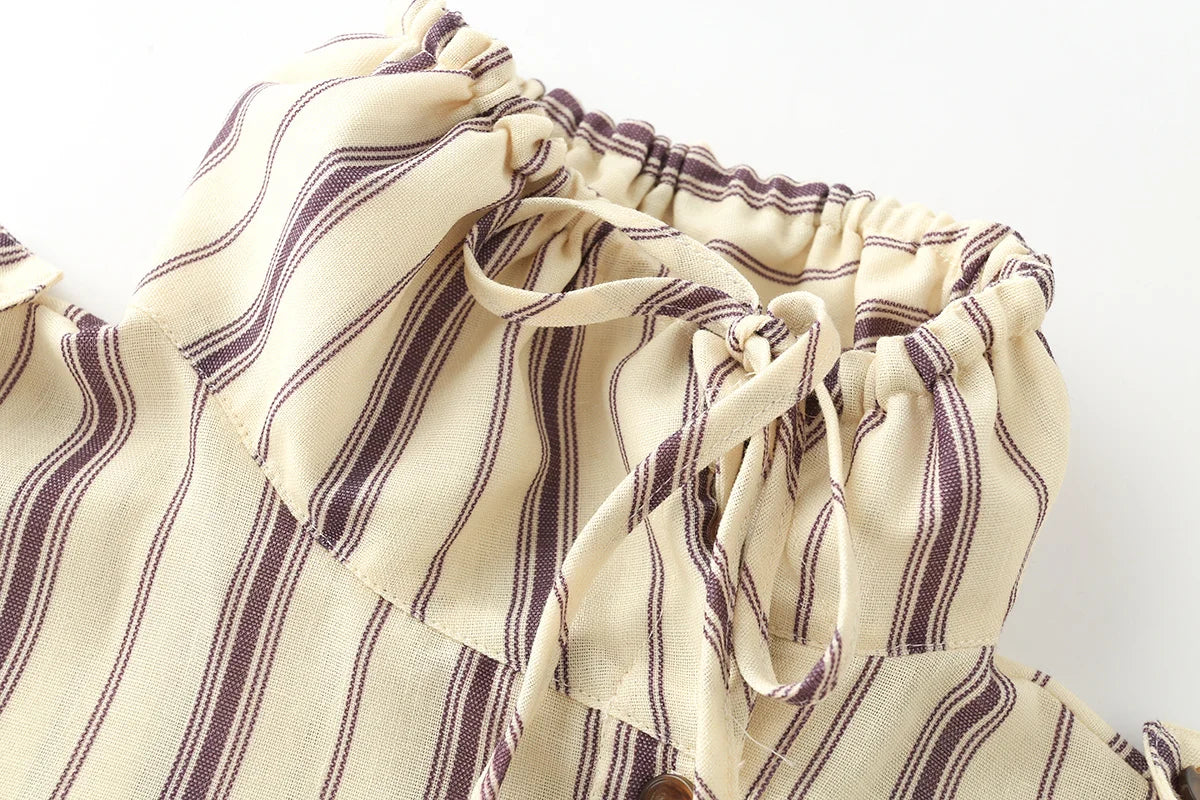Women's Shirts Autumn 2026 New Fashion Stripes Slim Unique Youth Street Autumn Blouses Chic Elegant Travel Comfortable Blouse