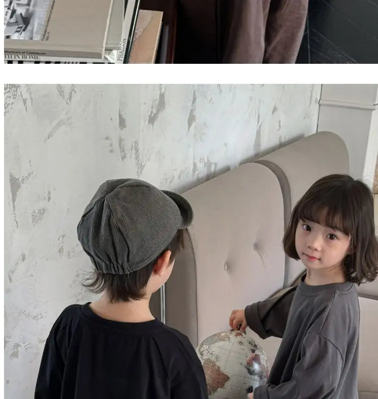 Kids Solid Long Sleeve Tee
