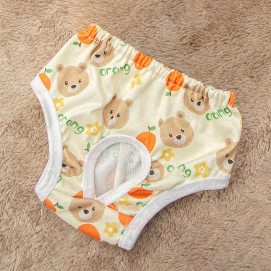 Pet Safety Pants Dog Physiological Pants Puppy Menstrual Sanitary Pants Aunt Pants Anti-harassment Printed Cute Underwear