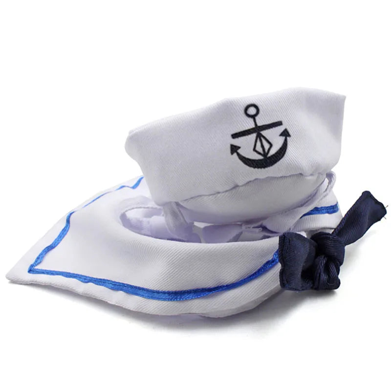 Funny Pet Cat Costumes Cat  Apparel Clothes For Halloween Christmas Cosplay Navy Sailor Costumes Jacket Cloak Dog Accessories