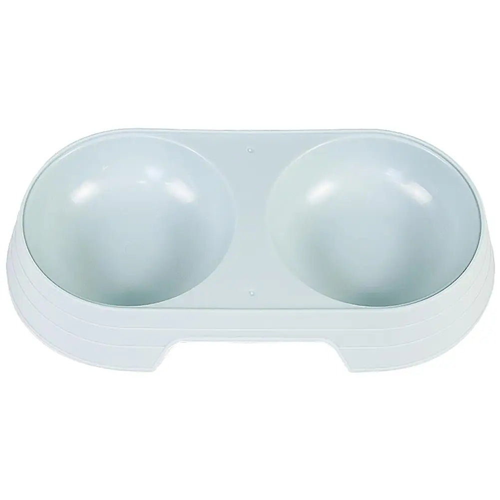 Non-Slip Double Pet Bowls Food & Water Feeder for Cats and Small Dogs BPA-Free Easy-Clean Raised Pet Dishes in 4 Colors